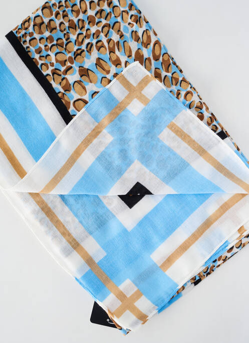 Eșarfă albastru MARBLE femeie