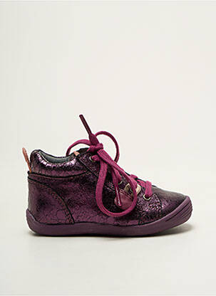 Adidași material neted vârf rotund violet NOËL fată