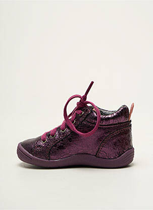 Adidași material neted vârf rotund violet NOËL fată