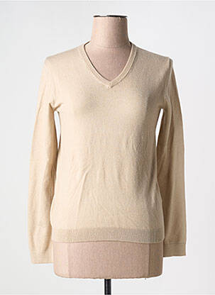 Pulover bej COMPAGNIA DEL CACHEMIRE femeie