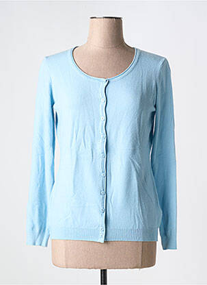 Vestă cu mâneci lungi albastru REAL CASHMERE femeie