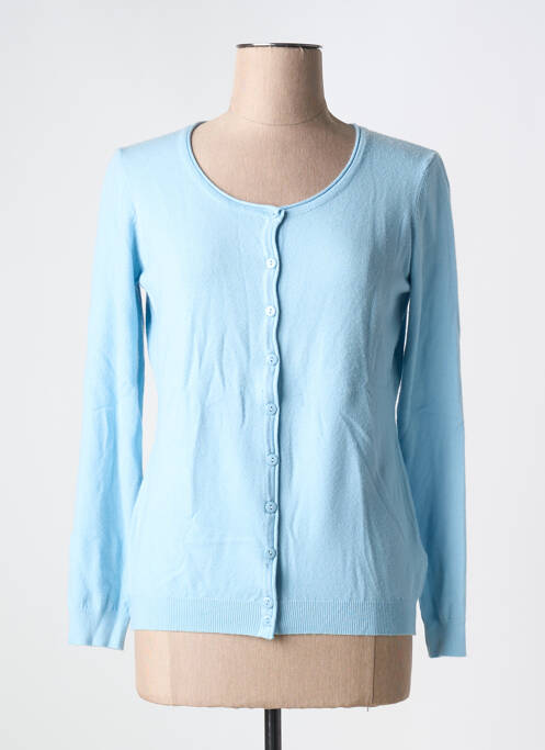 Vestă cu mâneci lungi albastru REAL CASHMERE femeie