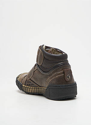 Adidași material neted vârf rotund maro CIAO băiat