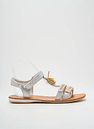 Sandale/Pantofi decupați argintiu NOËL fată