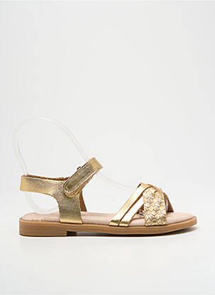 Sandale/Pantofi decupați auriu LOLA CANALES fată