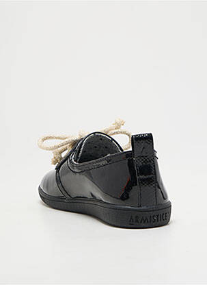 Slip-on-uri închidere cu șireturi vârf rotund negru ARMISTICE fată