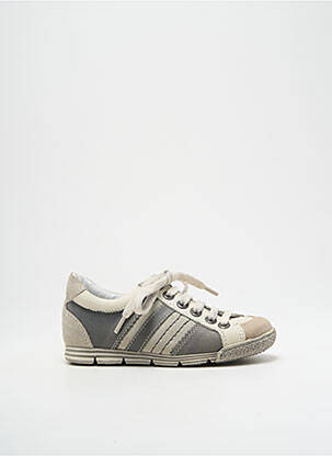 Adidași material neted vârf rotund gri BELLAMY băiat