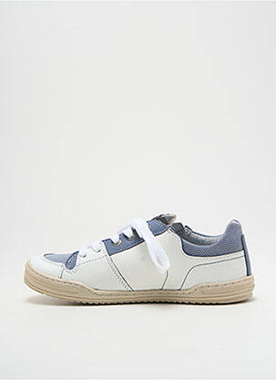 Adidași țesătură satinată alb KICKERS băiat