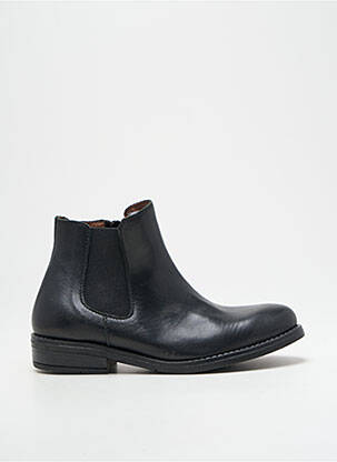 Botine/ghete material neted toc mic negru BELLAMY fată