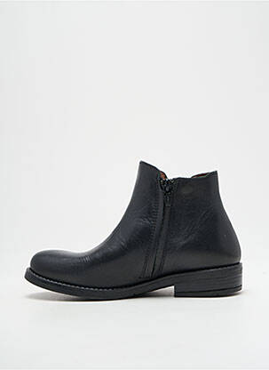 Botine/ghete material neted toc mic negru BELLAMY fată