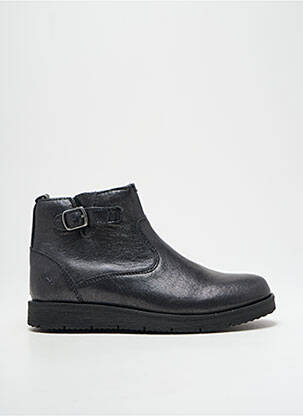 Botine/ghete material neted vârf rotund negru NOËL fată