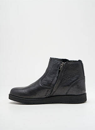 Botine/ghete material neted vârf rotund negru NOËL fată