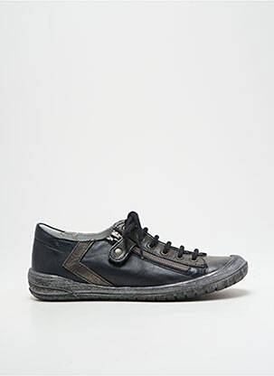 Adidași material neted vârf rotund negru BELLAMY fată