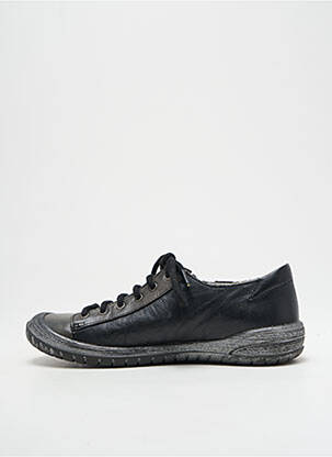 Adidași material neted vârf rotund negru BELLAMY fată