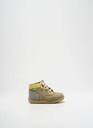 Ghete nubuc vârf rotund verde KICKERS băiat