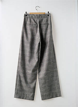 Pantalon larg talie cu cleme mărime normală argintiu SUNCOO femeie