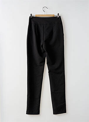 Pantalon slim țesătură poplin talie înaltă negru RINASCIMENTO femeie