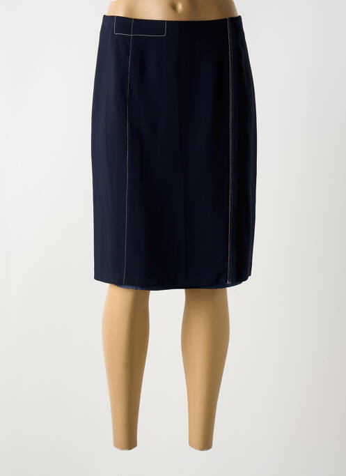 Fustă midi albastru CHRISTINE LAURE femeie