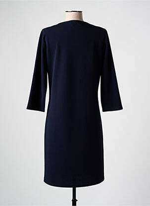 Rochie midi mâneci 3/4 mâneci 3/4 albastru CHRISTINE LAURE femeie