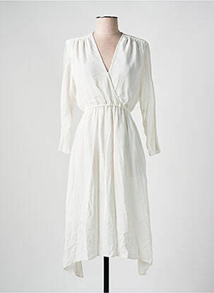 Rochie midi alb SCHOOL RAG femeie