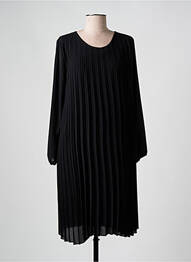 Rochie midi croială fluidă mâneci lungi negru COULEURS DU TEMPS femme