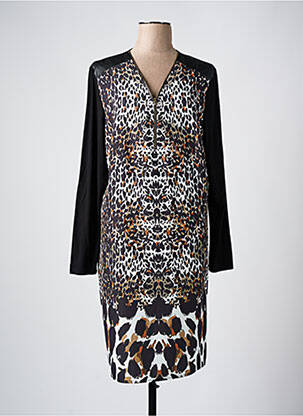 Rochie midi mâneci lungi mâneci lungi negru FRED SABATIER femeie