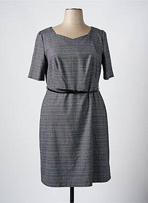Rochie midi mâneci scurte mâneci scurte gri S.OLIVER femeie