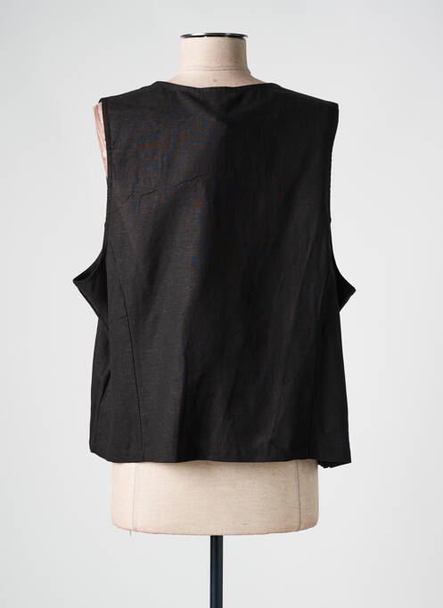 Vestă fără mâneci negru COULEURS DU TEMPS femeie