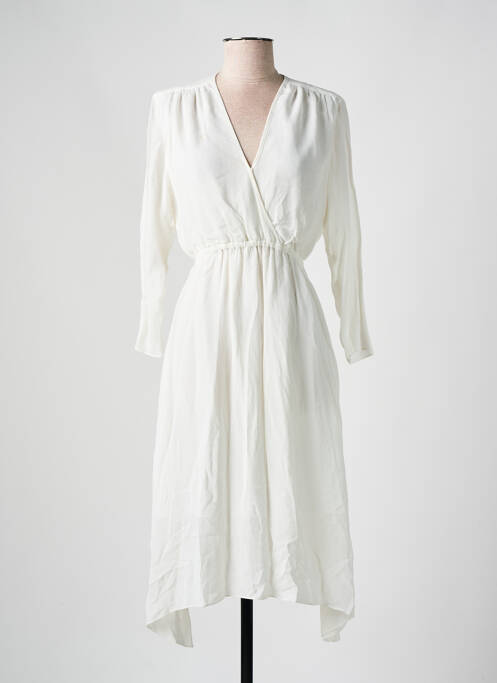 Rochie midi alb SCHOOL RAG femeie