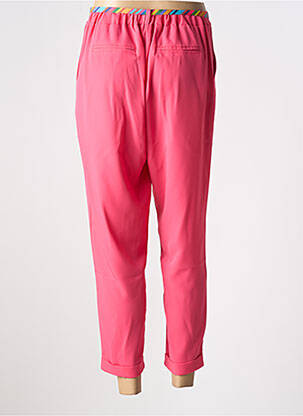 Pantalon chino buzunare talie înaltă roz PLEASE femeie