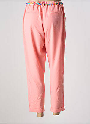 Pantalon chino buzunare talie înaltă roz deschis PLEASE femeie