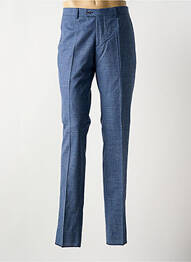 Pantalon slim țesătură poplin mărime normală albastru MONSIEUR HECTOR bărbat