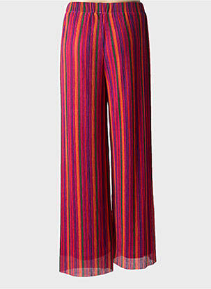 Pantalon larg țesătură crep mărime normală portocalie GRACE & MILA femeie