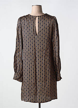 Rochie scurtă mâneci lungi mâneci lungi maro LA PETITE ETOILE femeie