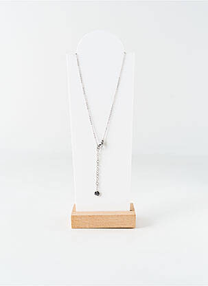 Colier ornament oxid de zirconiu argintiu ROBBEZ MASSON femeie