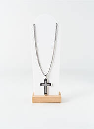 Colier materiale metalice argintiu LOTUS homme