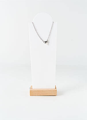 Colier materiale metalice argintiu LOTUS femeie
