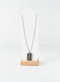 Colier materiale metalice argintiu THABORA homme