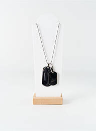 Colier materiale metalice argintiu ALL BLACKS homme