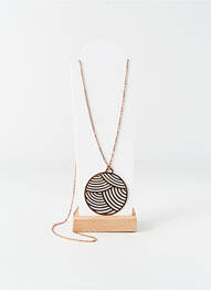 Colier lung materiale metalice roz PHEBUS femeie