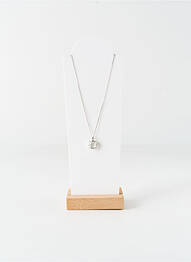 Colier ornament piatră argintiu OPALOOK femme