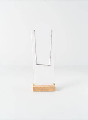 Colier ornament oxid de zirconiu argintiu ROBBEZ MASSON femeie