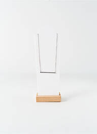 Colier ornament oxid de zirconiu argintiu ROBBEZ MASSON femeie