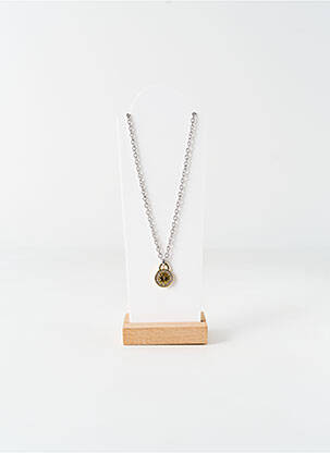 Colier ornament oxid de zirconiu auriu LOTUS femeie