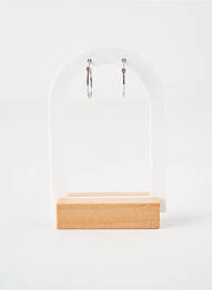 Cercei materiale argintii argintiu LA COQUE DE NACRE femme