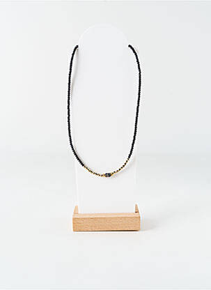 Colier ornament cu mărgele negru BELLE MAIS PAS QUE femeie