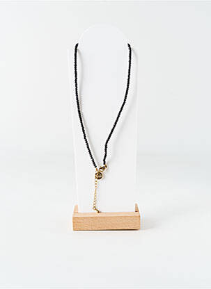 Colier ornament cu mărgele negru BELLE MAIS PAS QUE femeie