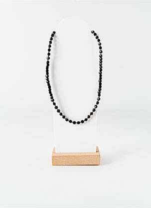 Colier ornament cu mărgele negru BELLE MAIS PAS QUE femeie