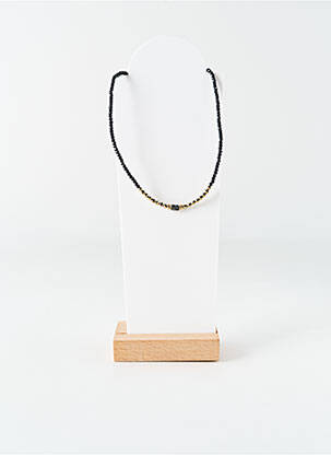 Colier ornament cu mărgele negru BELLE MAIS PAS QUE femeie