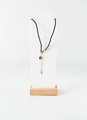 Colier ornament cu mărgele negru BELLE MAIS PAS QUE femeie